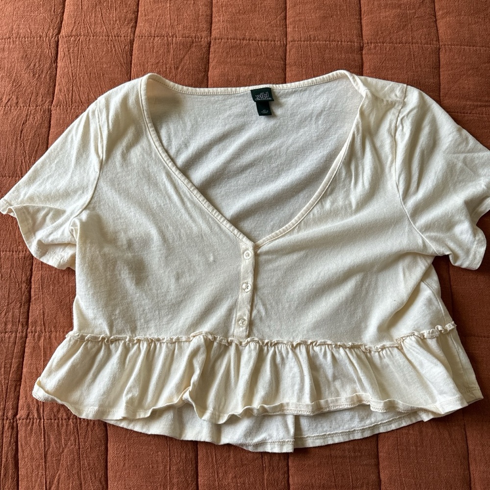 Wild Fable babydoll crop top